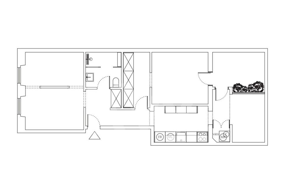 APARTAMENTO T2+1 com pátio, OPORTUNIDADE, Campo de Ourique.