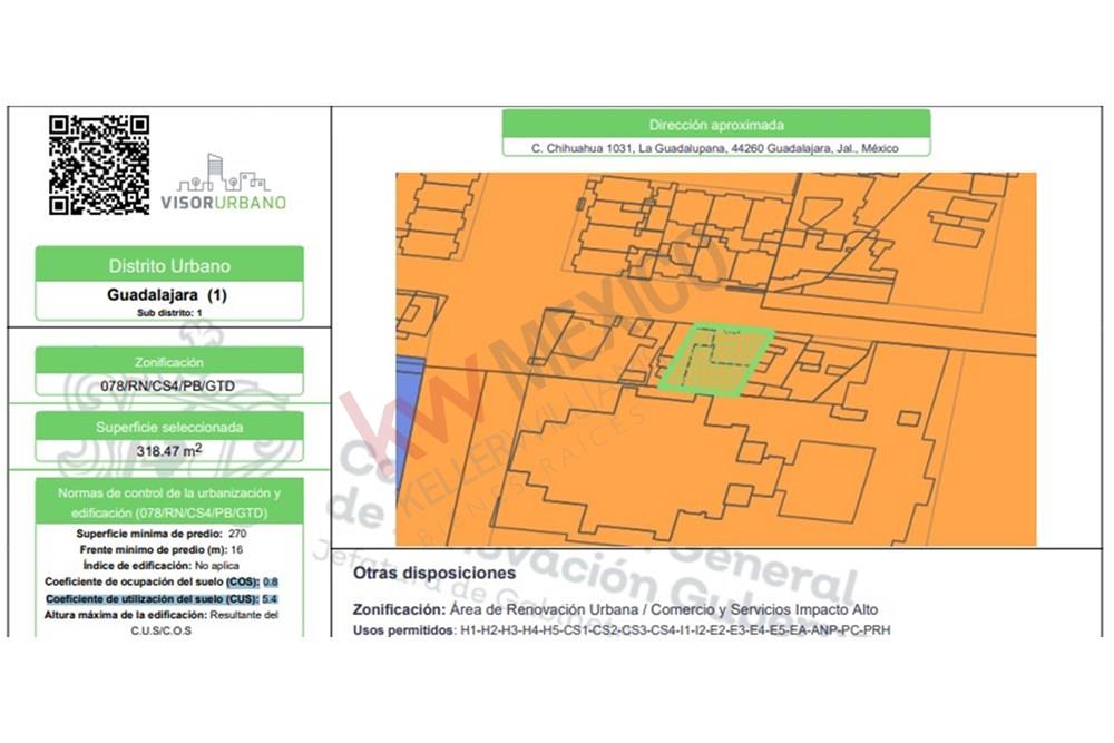 SE VENDE TERRENO CON USO DE SUELO EN ZONA CENTRO, GUADALAJARA