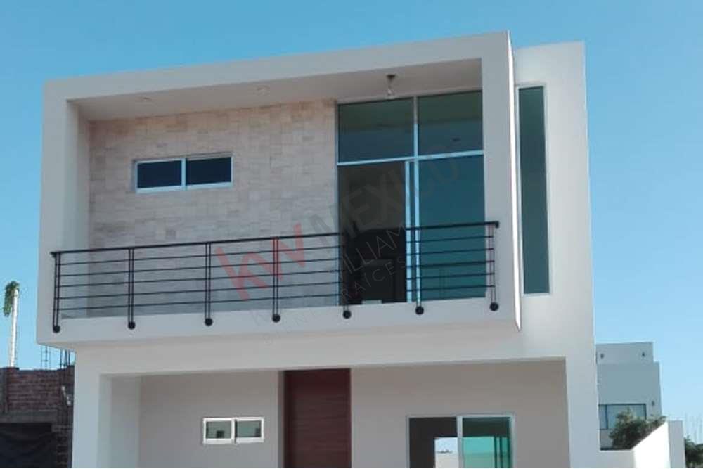 Casa Nueva en Venta en Veredas Jardín Residencial en Mazatlan, Sin con  excelentes acabados y amenidades únicas.