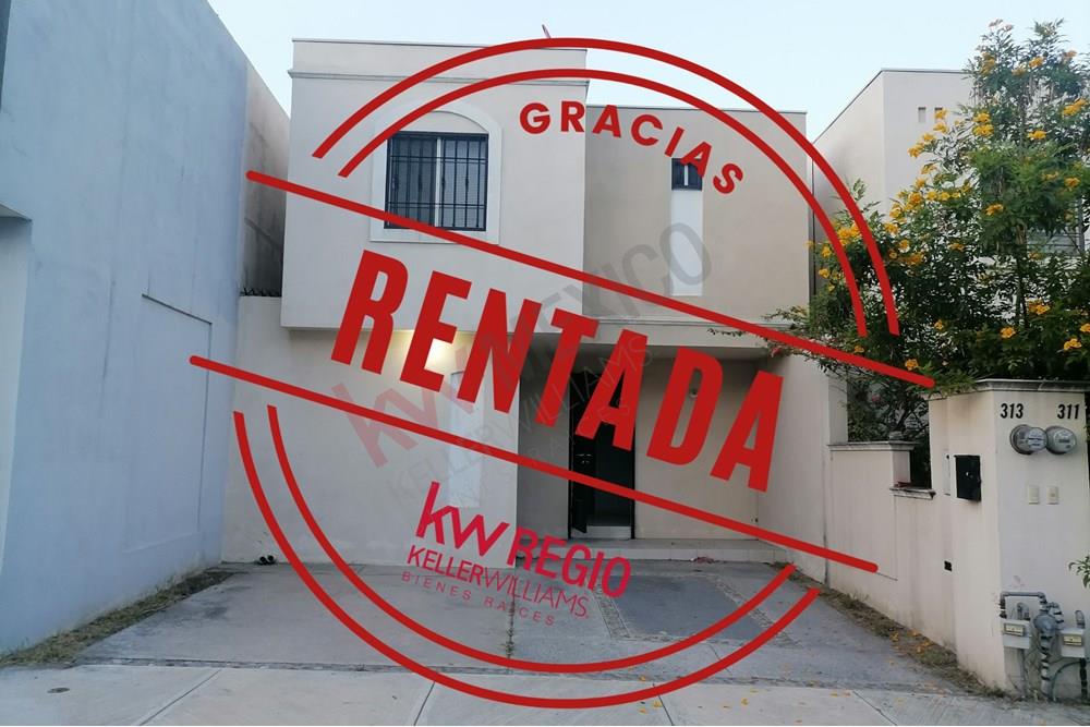 casa en renta semi-equipa, col las lomas sec jardines ,zona cumbres garcia
