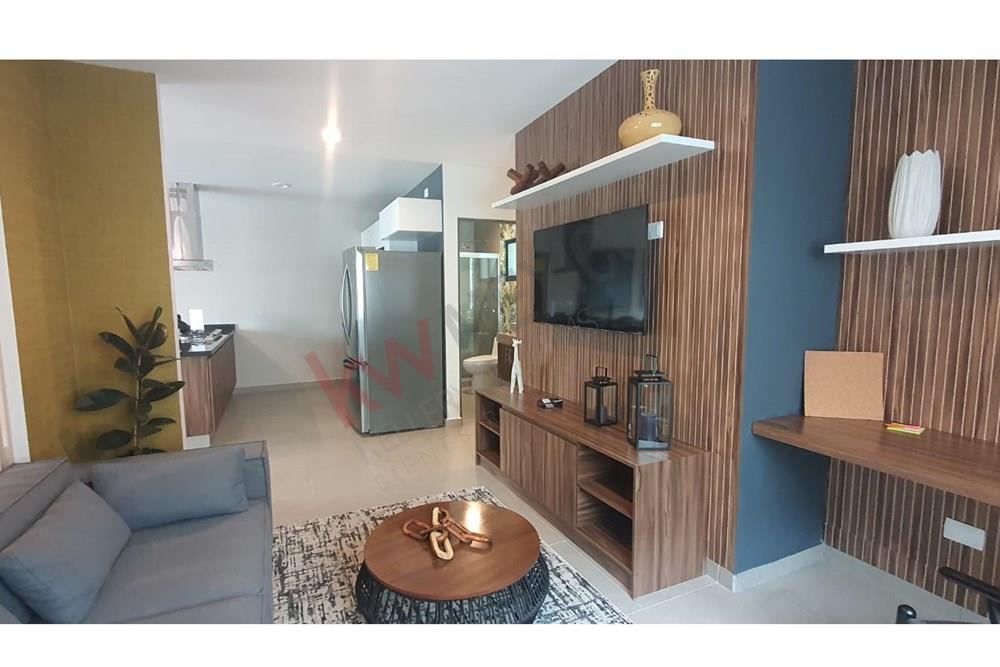 DEPARTAMENTO EN VENTA CON 2 RECAMARAS Y SALA DE TV EN CONDOMINIO CERRADO CON ALTA PLUSVALÍA