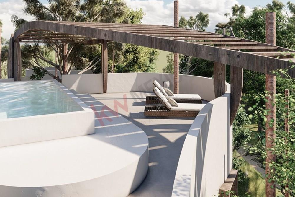 VILLA DE LUJO, DISEÑO MODERNO, DISRUPTIVO, UNICO EN TULUM, PRECIO DE PREVENTA, SE ENTREGA EN FEBRERO 2024, ARQUITECTURA ORGANICA