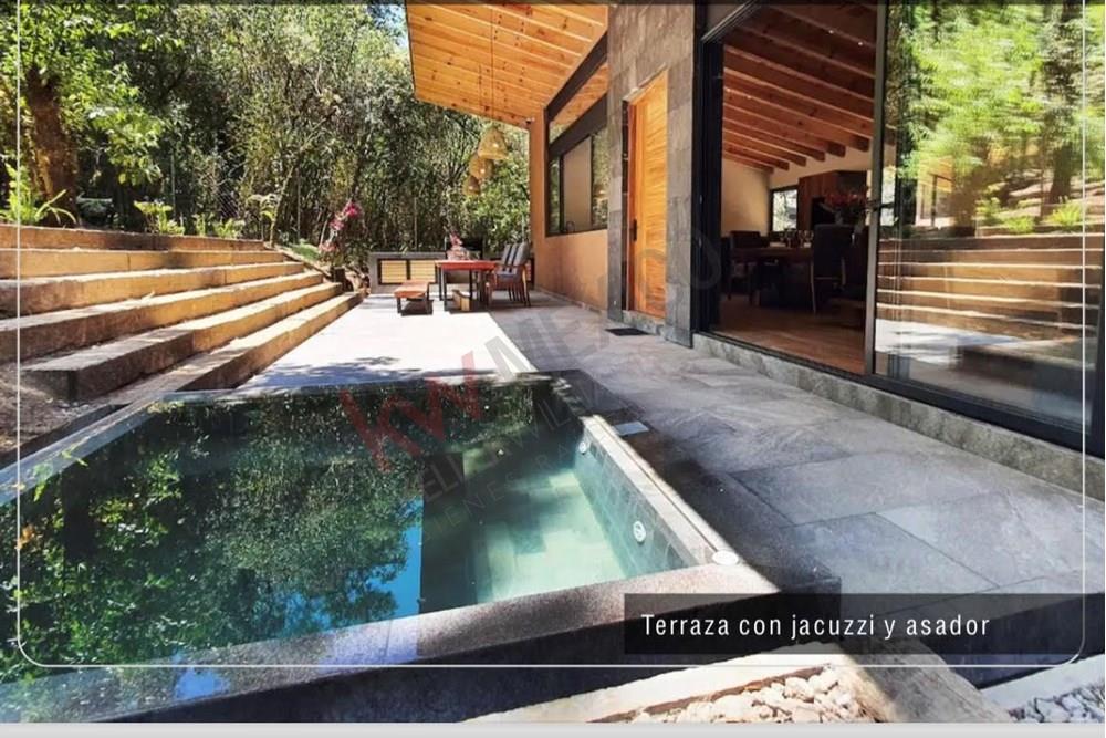 Casa Moderna en renta en el bosque de Cerro gordo Valle de Bravo