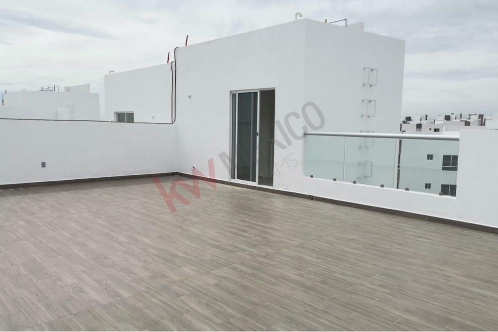 RENTA LUMINOSO DEPARTAMENTO CON AMPLIO ROOF GARDEN ZAKIA CP. 76269