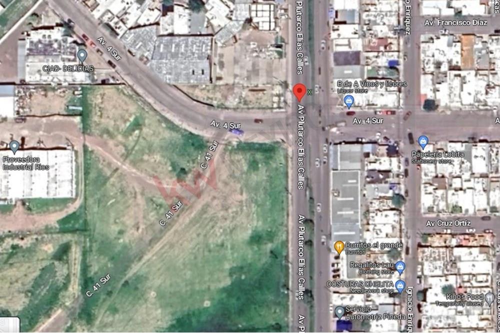 TERRENO EN VENTA EN ESQUINA AREA AVE. PLUTARCO E. CALLES