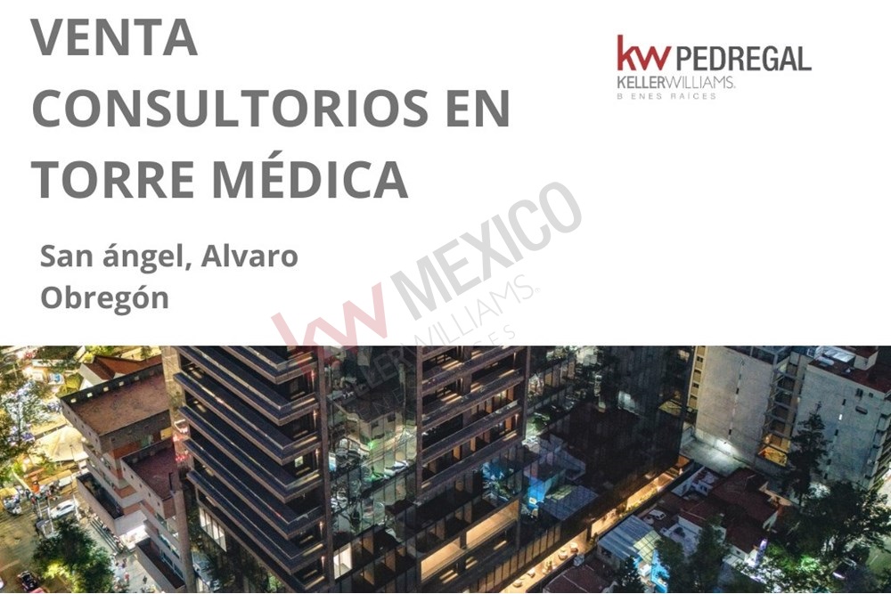 VENTA DE CONSULTORIOS MEDICOS, NUEVO DESARROLLO EN SAN ANGEL ENTREGA INMEDIATA