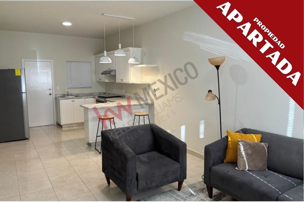 SE RENTA DEPARTAMENTO AMUEBLADO  EN PLANTA BAJA, COL. CARBAJAL MEXICALI