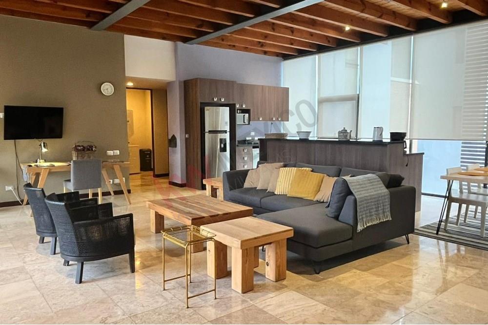 Se renta departamento amueblado en Balvanera, Corregidora, Qro.