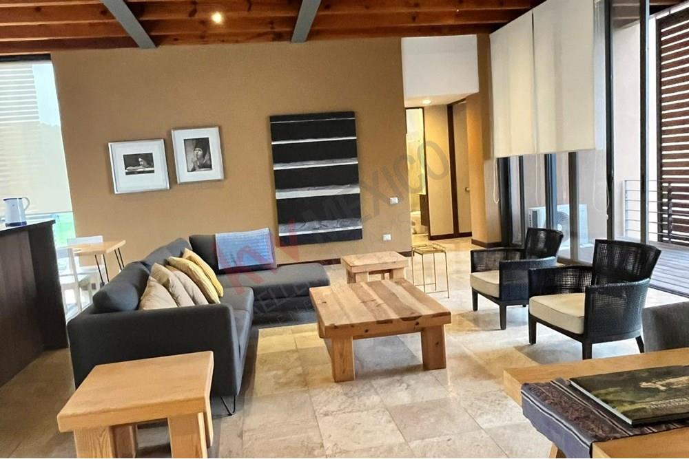 Se renta departamento amueblado en Balvanera, Corregidora, Qro.