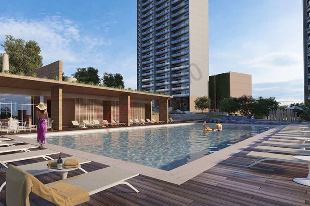 DEPARTAMENTO DE 166 M2, CON TERRAZA EN CONDOMINIO CON VIGILANCIA 24/7, ÁREAS COMUNES; ALBERCA, PALAPA,