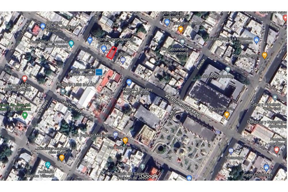 Terreno con construcción en Zona Comercial en Ciudad Madero