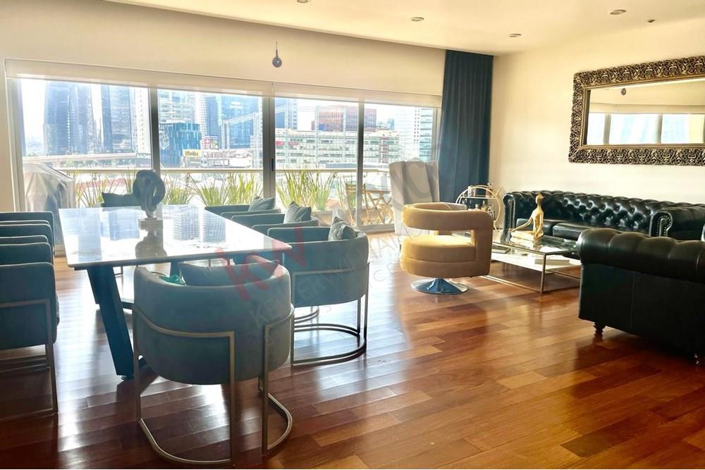 Departamento en venta con terraza en Residencial Reforma, Santa Fe