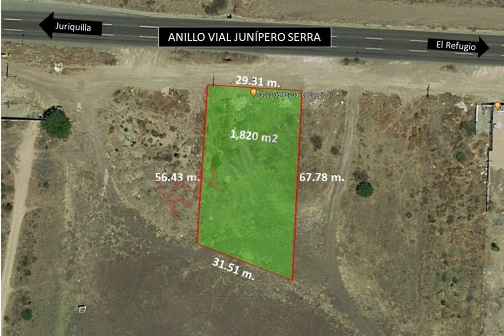 Terreno Comercial sobre avenida Anillo Vial Junipero Serra