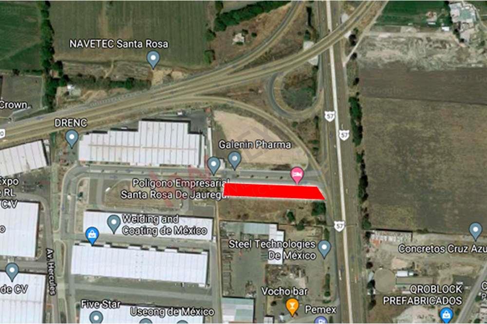 Terreno en venta ubicado en la esquina de la carretera 57 y Libramiento Norponiente. Área: 2,604 m²