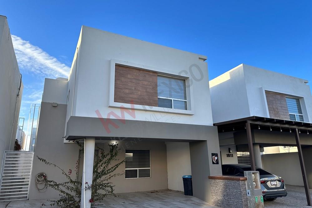 CASA EN RENTA EQUIPADA Y AMUEBLADA EN BRESCIA ZONA PRIVILEGIADA, EN CIUDAD JUAREZ 3 RECAMARAS EN FRACC PRIVADO EN CD JUAREZ