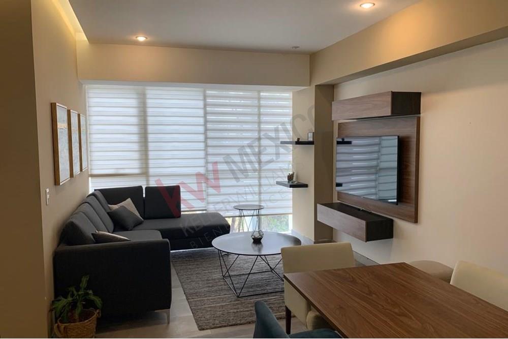 VENTA DE DEPARTAMENTO AMUEBLADO LISTO PARA OCUPAR, DESARROLLO BLUM A 7 MINUTOS SANTA FE, CERCA DE LA IBERO, PARQUE LA MEXICANA  Y PRINCIPALES CORPORATIVOS , CUENTA CON GIMNACIO, ALBERCA, ROOF,  JAQUZI, AREA KIDS, LUDOTECA, BUSINES CENTERS, SPA, JARDIN MACOTAS, AREA NIÑOS.