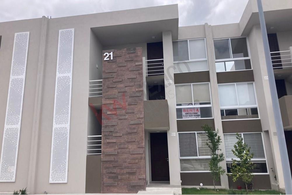 Se renta departamento nuevo en Zakia, El Marques, Qro.