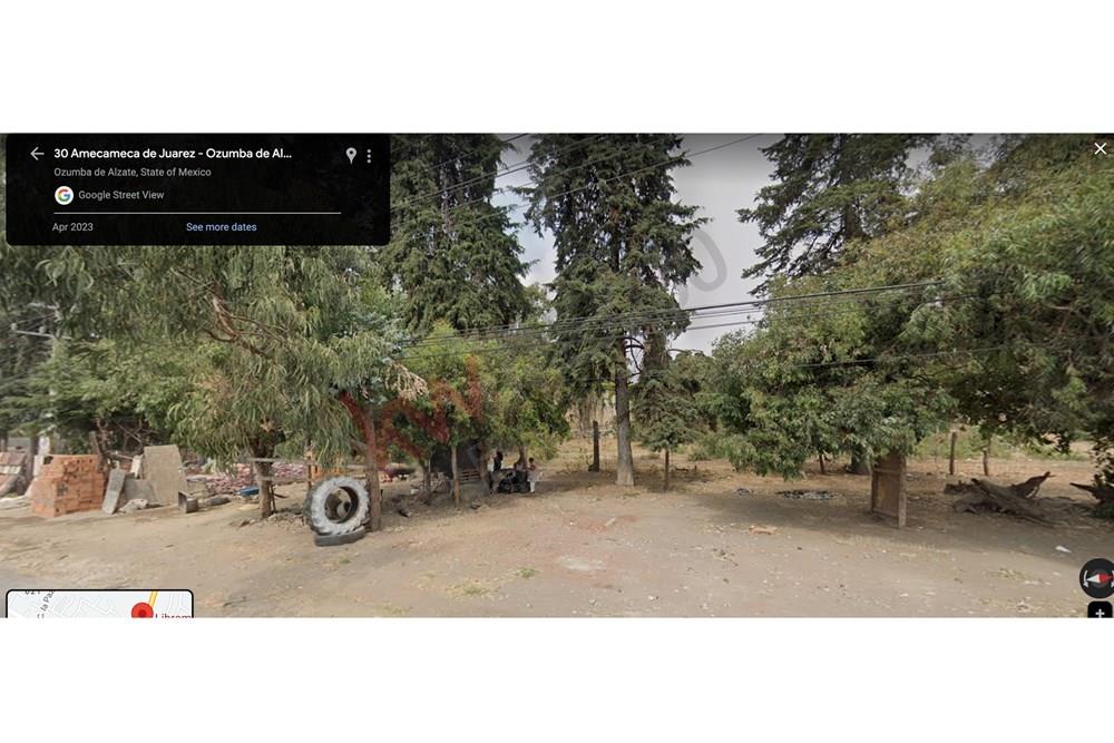 Terreno con vista espectacular al Volcán Popocatepetl, Pie de carretera