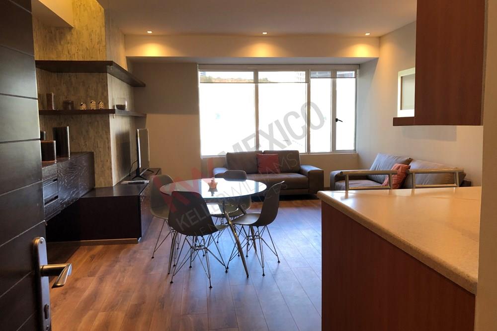 Departamento Amueblado en Renta , en Punta Poniente Santa Fe, Cuajimalpa, Ciudad de México