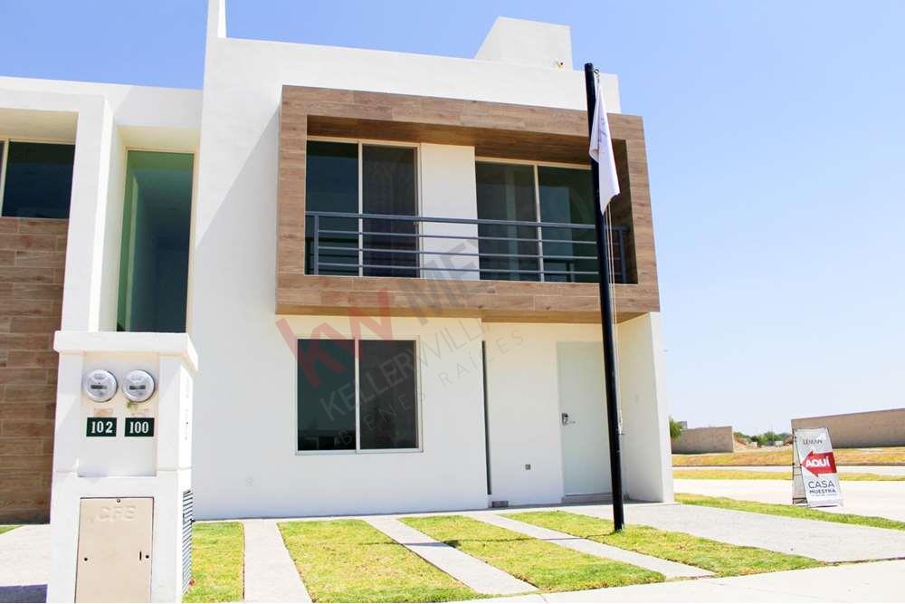 Casa en VENTA en nueva zona residencial Léman $2,246,000.00 recámara en planta baja. Los Lagos, San Luis Potosí