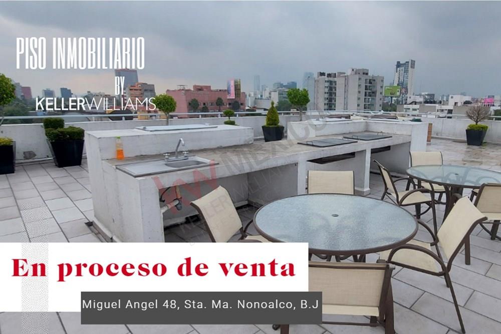 Departamento en venta 71m2 2R/2B/1A con amenidades en Sta Ma Nonoalco