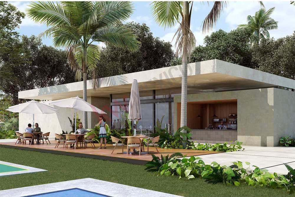 TERRENO RESIDENCIAL EN VENTA EN LA RIVIERA MAYA CON CASA CLUB PRIVADO FRENTE AL MAR