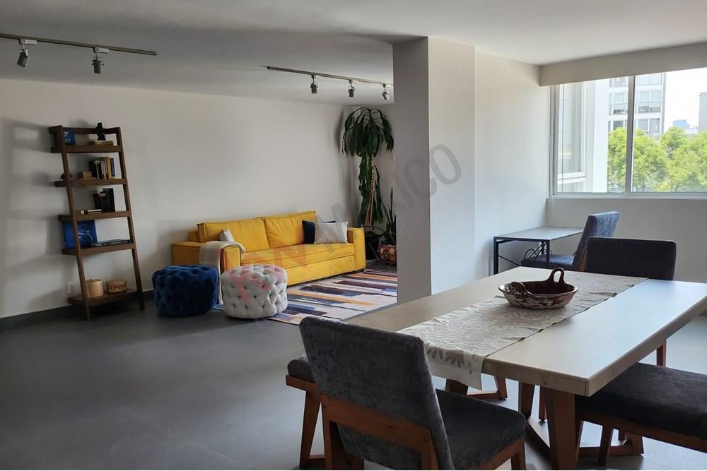 DEPARTAMENTO AMUEBLADO NY EQUIPADO, ROMA SUR, CUAUHTEMOC