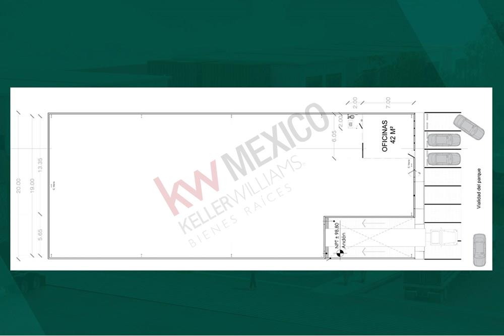 Preventa de nave industrial 828 m², dentro de parque industrial AAA a solo 6 kms del Parque Industrial Querétaro. Entrega en 24 meses.