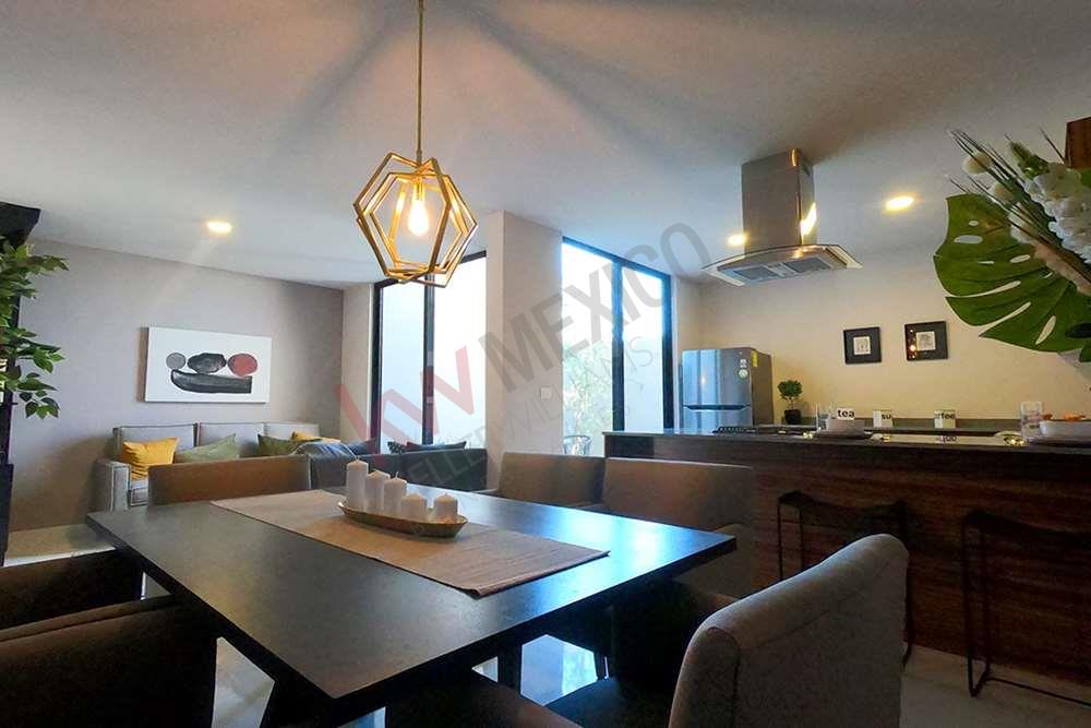 NUEVAS CASAS EN VENTA CON HABITACIÓN EN PLANTA BAJA DENTRO DE CONDOMINIO CERRADO CON DOBLE FILTRO DE SEGURIDAD