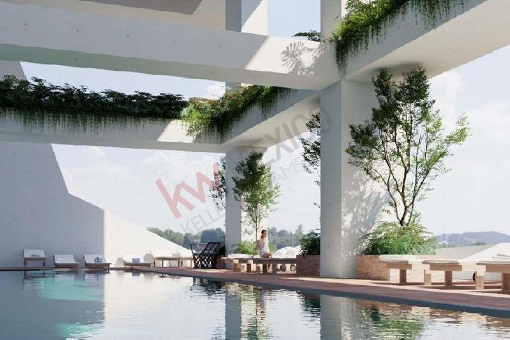 Proyecto residencial en preventa de departamentos únicos, localizado dentro de BosqueReal, Edo. de México.