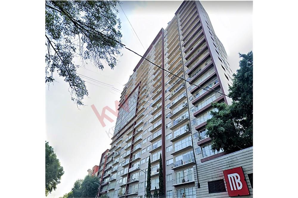 Grand Tower Del Valle, 2 recámaras, 2 estacionamientos y balcón de 6.5 m2. Frente Metrobús Miguel Laurent