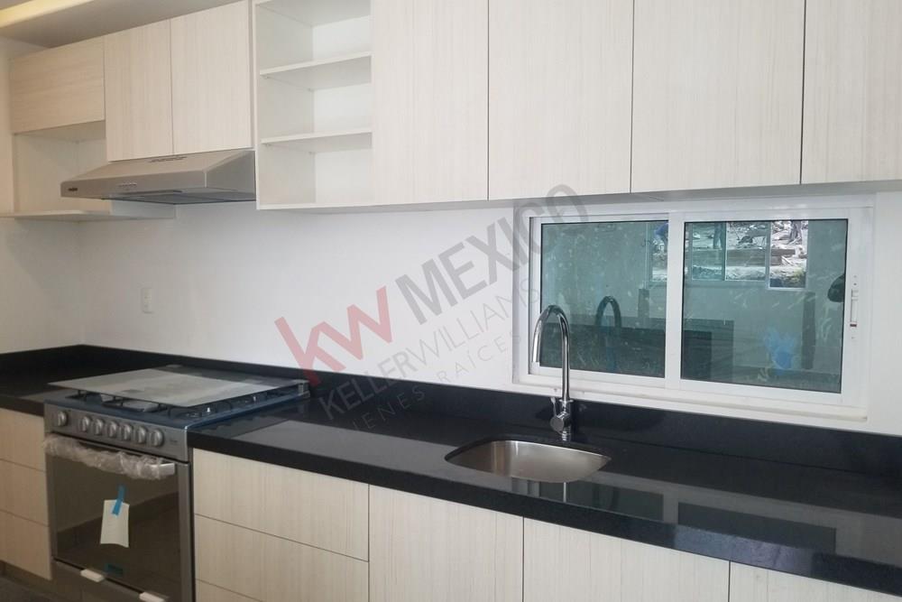 Estrene departamento en Lerma Edo. Méx. a 25 min de Santa Fe y 1 km del Tren interurbano Lerma. 97 m2 3 rec.