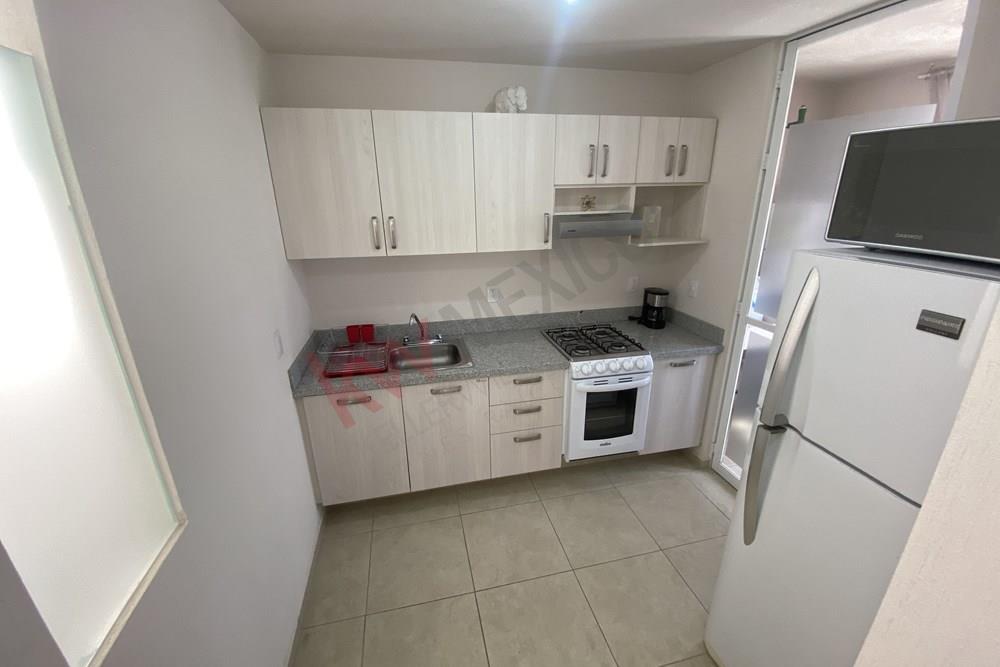DEPARTAMENTO EQUIPADO Y AMUEBLADO DE 2 RECÁMARAS EN RENTA, ZAKIA, QRO‼️