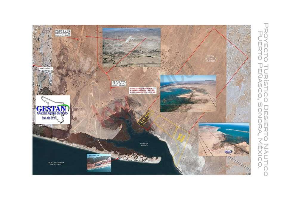 Terrenos Frente Al Mar A La Venta En Puerto Penasco Sonora Con Superficie Total De 114