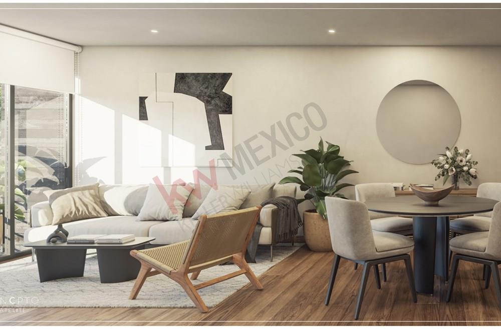 Preventa departamentos en Ciudad Satélite a media cuadra de Periférico Norte.